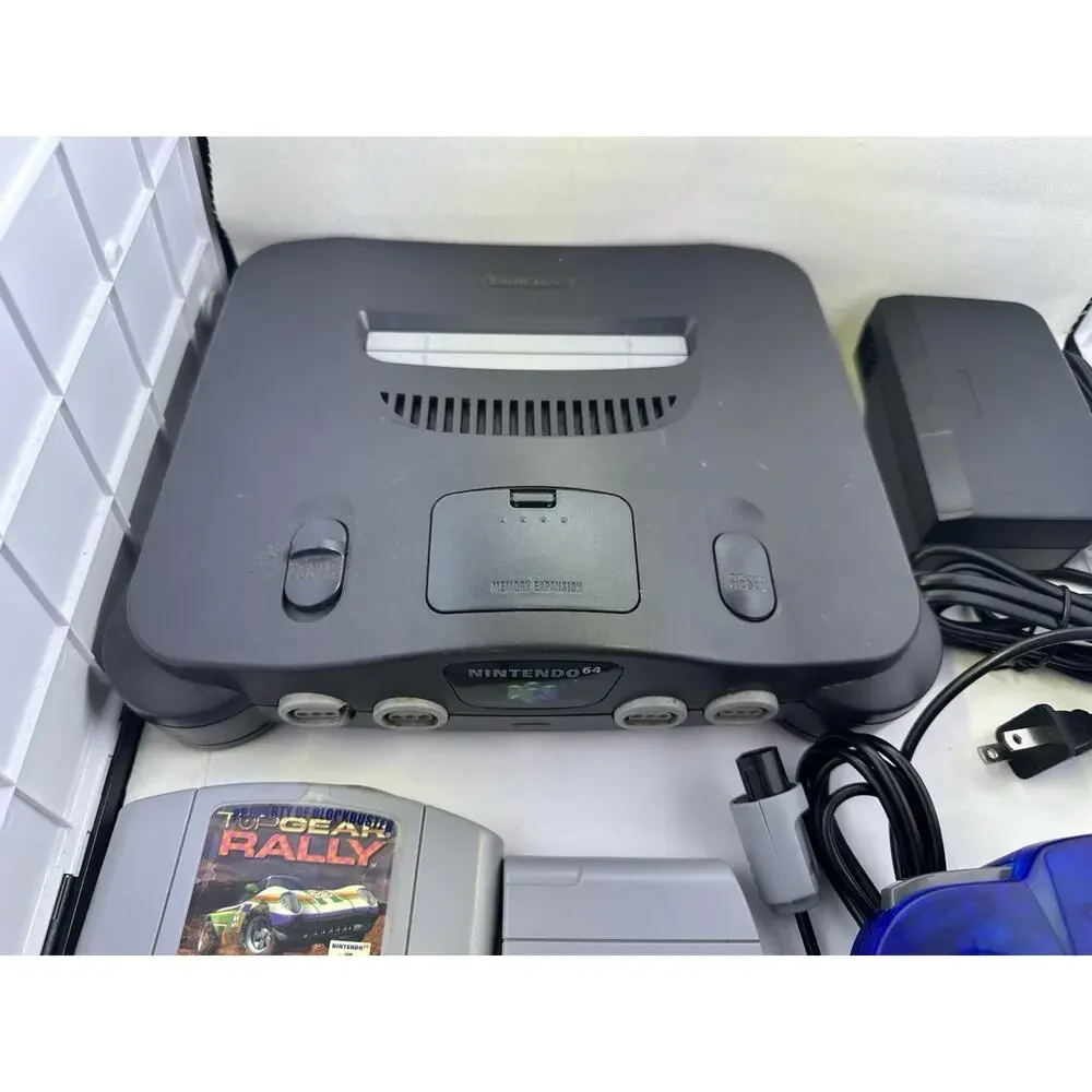 Nintendo 64 N64 Console Bundle w Controller Power Supply AV Cord 3 Games Retro